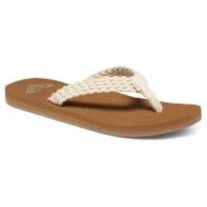 Roxy Womens Porto Sandals Cream 11M